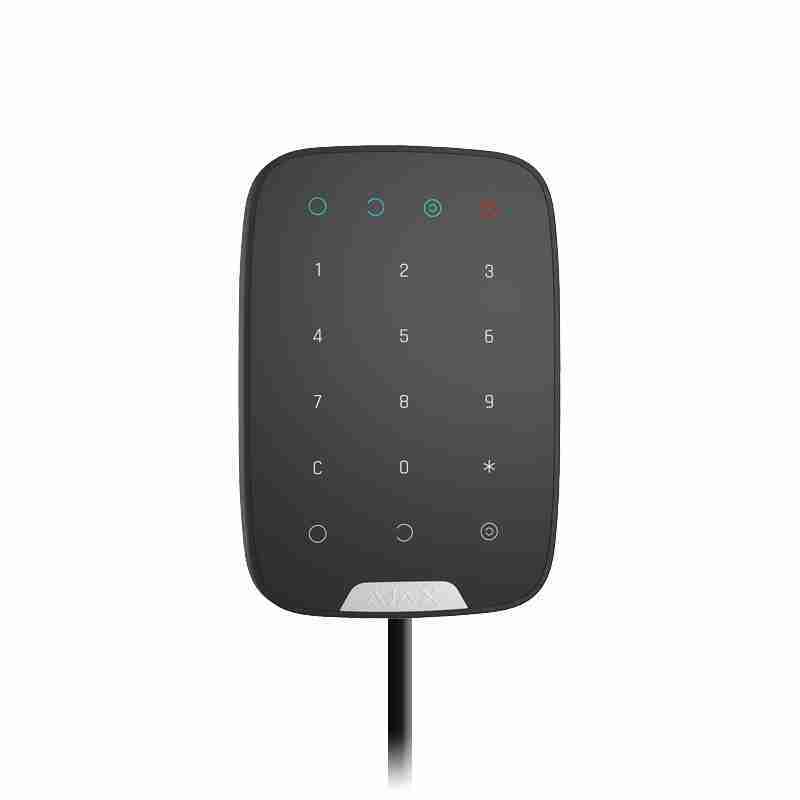 30865.jpg 30865 - (KEYPAD FIBRA) TASTIERA TOUCH CABLATA CON FISSAGGIO AL MURO. NERO - immagine 1