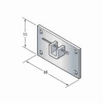 Supporto 88X55 Con Sella Q10 Tapparella Tapparelle CAME 001YM0004