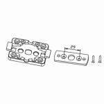 Piastra A Clips Frame 50X68 CAME 001YM0102