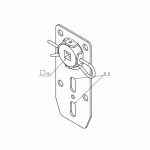 Supporto Regolabile Con Boccola Per Q10 CAME 001YM0140