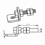 Supporto A Vite M10 Sede Stella 10 CAME 001YM0146