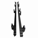 CR4N4 Cremagliera Nera 1000 MM 100 CM Per Cancello Scorrevole Modulo 4 DITEC 
ENTREMATIC CR4N4
