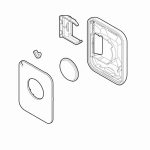 SPCG002400 Plastiche Telecomando FLO1RE Ricambio Originale NICE SPCG002400